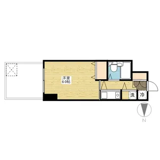ホーメストハイツ蕃山町【5階】の間取り