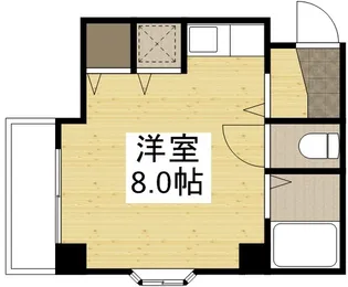 コスモクイーン鹿田【303号室】の間取り