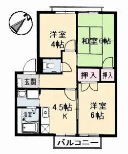 フレグランス邑久郷【2階】の間取り