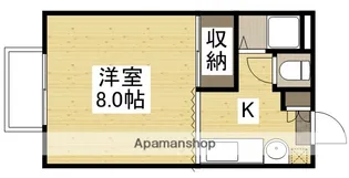 黒住コーポD棟【102号室】の間取り