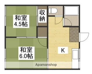 清水コーポA【A-3号室】の間取り
