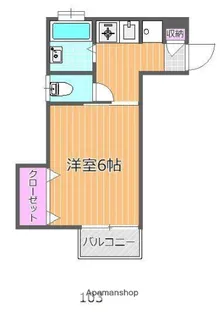 プレジィール京山【103号室】の間取り