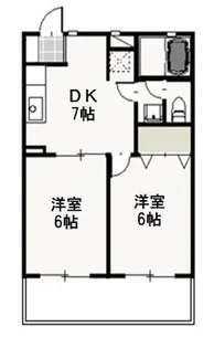エトワール平野【1階】の間取り
