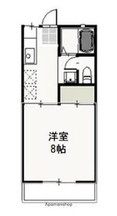 コーポ・レーベン B棟【1階】の間取り
