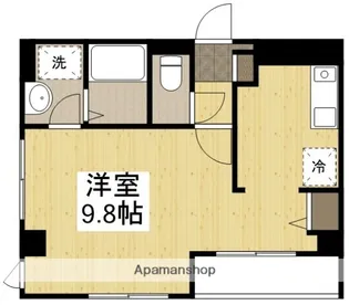 エディフィシオ横内【403号室】の間取り
