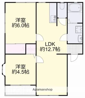 メゾン瑞【202号室】の間取り