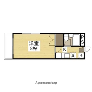 コーポ原【203号室】の間取り