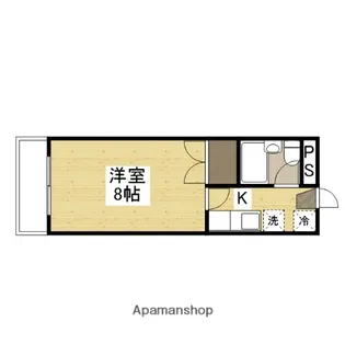 コーポ原【402号室】の間取り