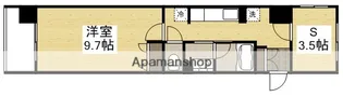 リビンコートSTUDIO富田町【401号室】の間取り