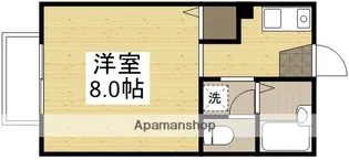 ホワイトメゾン百合【2階】の間取り