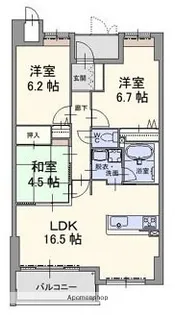 グランマスト伊島【3階】の間取り