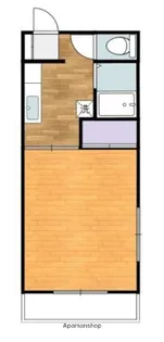 中須賀コーポⅠ【102号室】の間取り