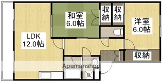 グランパレス福成【202号室】の間取り