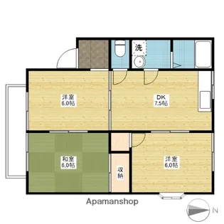 クレール金沢Ⅰ【2階】の間取り