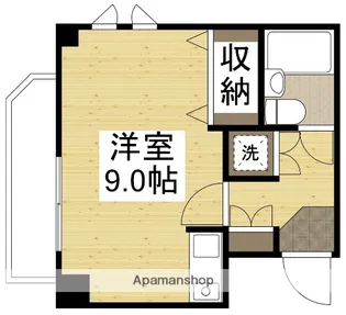 ダイアパレス京町Ⅱ【4階】の間取り
