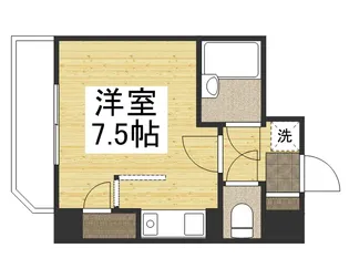 ダイアパレス京町Ⅱ【5階】の間取り