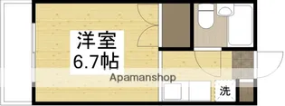 片山グリーンハイツ【101号室】の間取り