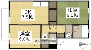 ベルホワイトK【101号室】の間取り