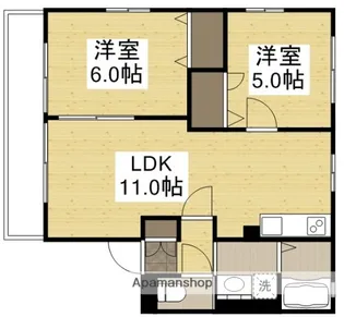メゾンマーシュB【2階】の間取り