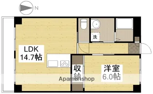 REAL西古松【2階】の間取り