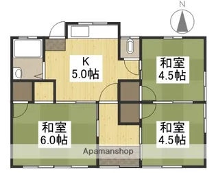 岡山県岡山市中区赤田【一戸建】の間取り