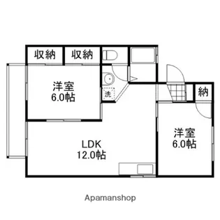 エステートSAKI C棟【1階】の間取り