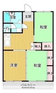 ビューラーサンライズ【2階】の間取り