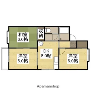 グリーンコーポⅡ【2階】の間取り