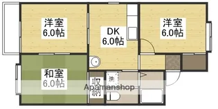 グリーンコーポⅡ【2階】の間取り