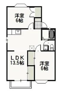 ファミーユ・ビボC【2階】の間取り