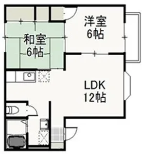 コーポ・カサブランカ【2階】の間取り