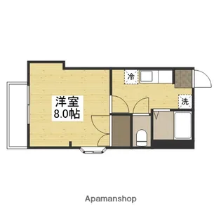 メゾンフェスタ浜【3階】の間取り