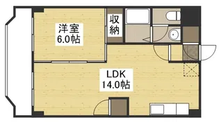 堂元ビル【402号室】の間取り