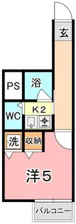 KM大元駅前【6階】の間取り