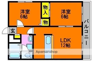 クレア【2階】の間取り