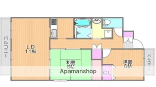 トレビーチナA【1階】の間取り