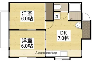 ハッピーハイツ1号棟【2階】の間取り
