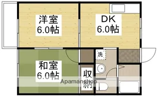 パークサイド浜野【1階】の間取り