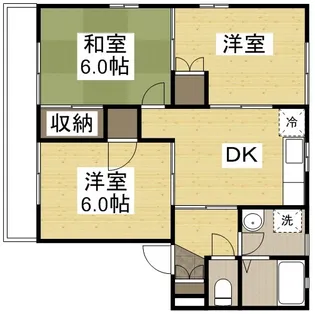 メゾニティーブラッサム B【2階】の間取り