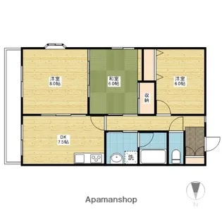 レジデンス泉【3階】の間取り