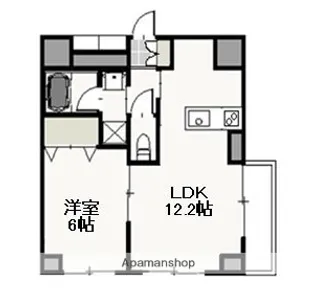 アーバン富田町【2階】の間取り