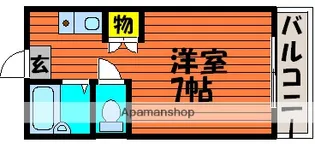 エステートタカツキ【107号室】の間取り