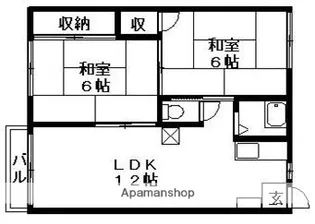 ヴィレッジ高島 Ⅱ【1階】の間取り