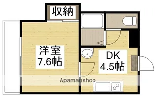 リヴェール弓之町【4階】の間取り