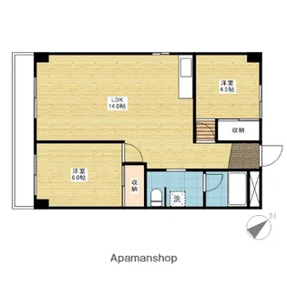 ニコニコビル【6階】の間取り