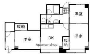 ラフィネヴィラ豊成【301号室】の間取り