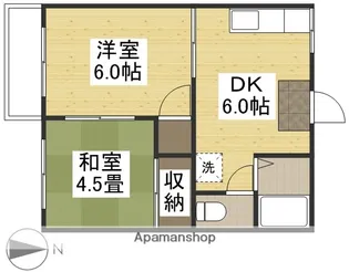サンコーポ【203号室】の間取り