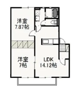ヌーヴォー・シャンテ C【2階】の間取り