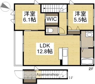 ガーデンクレス D棟【2階】の間取り
