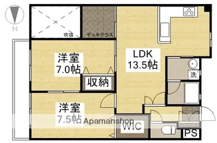 ラ・クール庭瀬【403号室】の間取り